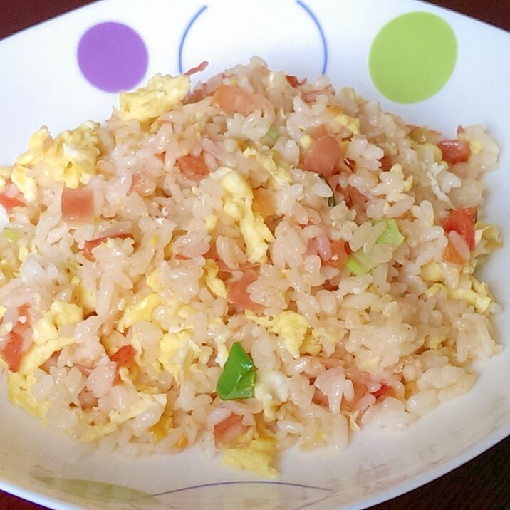 ハムとトマトのマヨチャーハン レシピ 作り方 By はかせ55 楽天レシピ ハムとトマトのマヨチャーハン レシピ 作り方 By はかせ55 楽天レシピ